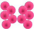 BARTHEW Red Graduation Party Decor, Girls Party Decorations, Party Supplies 8in Tissue Pom Poms, 30 Color DIY Set (Rose Red)