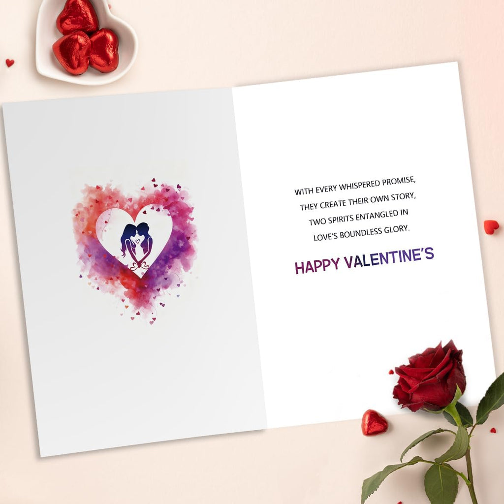 Romantic Valentines Day Card for Lesbian Wife, Same-Sex Couple Gift for Her from Wife