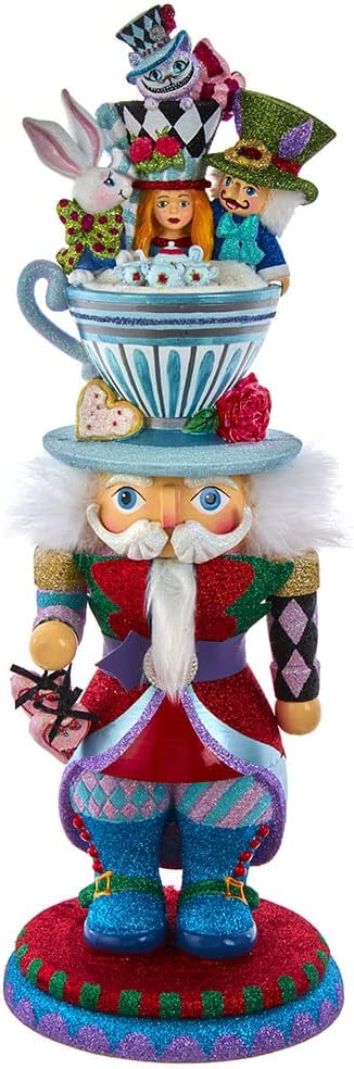 18-inch hollywood alice teacup hat nutcracker, main product view