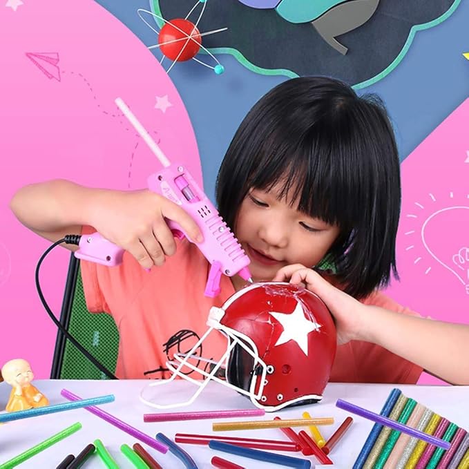 Colored Hot Glue Sticks for Hot Glue Gun 15 Colors 75 Pcs 7* 100mm Full Size Opaque Color Mini Hot Glue Sticks Hot Melt Glue Gun Stick Bulk Purple Black Yellow Pink Red Purple for DIY Art Craft Repair