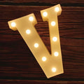 MUMUXI Marquee Light Up Letters | Large Light Up Numbers | Battery Powered and Bright with Every Letter of The Alphabet | for Wedding, Birthday, Party, Celebration, Christmas or Home Decoration (V)