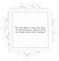 Five Star Napkins - White Cotton Cloth Napkins, 4.5" x 4.5" - (50 Pack) for Cocktails, Beverages, Parties, Weddings & Holidays