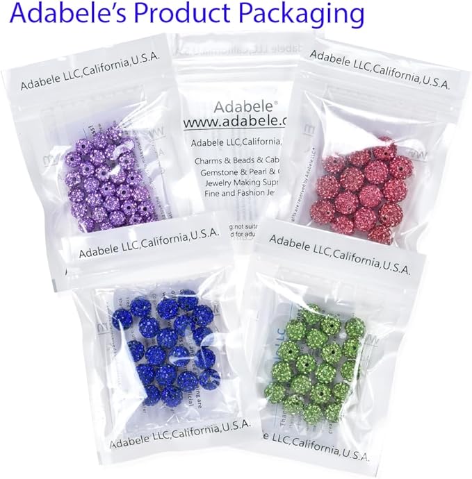 50pcs Adabele Grade A Suncatcher Crystal Rhinestone Pave Loose Beads 10mm Olivine Green Polymer Clay Disco Ball Spacers Compatible with Shamballa All Craft Jewelry Making DB10-17