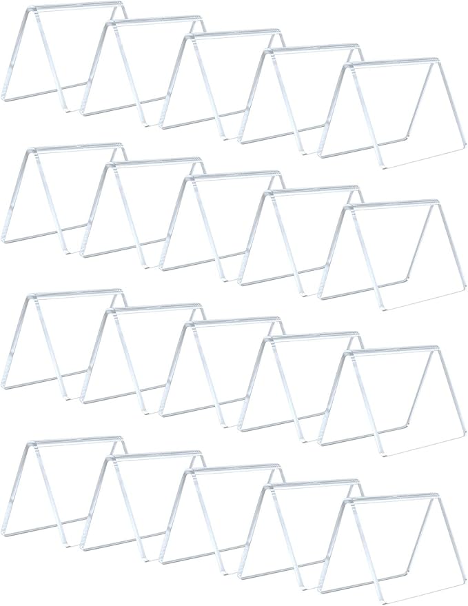 20 Pack AITEE Mini Chalkboard Signs - Acrylic Tabletop Signs for Food, Weddings, Parties & Messages