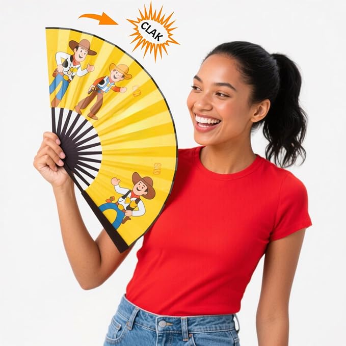 Custom Fans with Your Photo/Text - 13 Inch Personalized Folding Hand Fan for Line Dancing, Weddings, Parties | Decorative Gift for Women, Church Events & Dance Performances (20, 10 Inch)