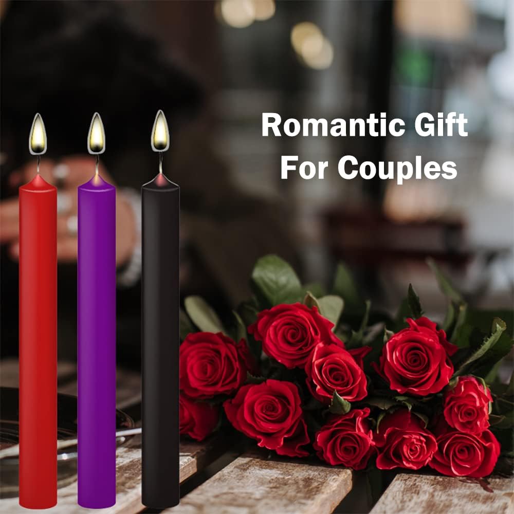 Low Temperature Candles,Romantic Wax Play Candles Low Heat for Lovers Couples