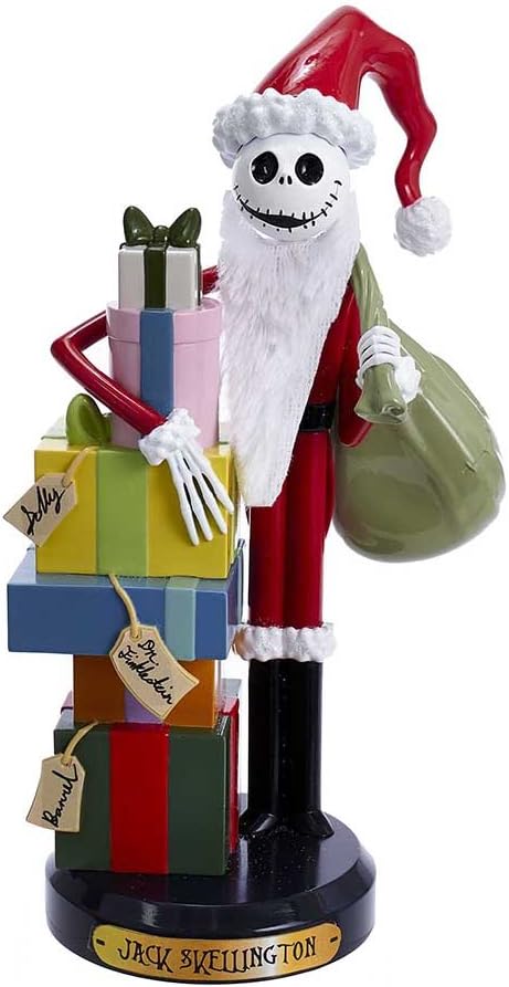 kurt adler dn6173l 10" jack skellington nutcracker shown in use