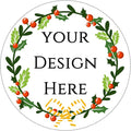 100-1000pcs Custom Stickers Merry Christmas Stickers Personalized Labels Adhesive Xmas Decorative Envelope Seals Stickers for Cards Gift Boxes (Round-4)