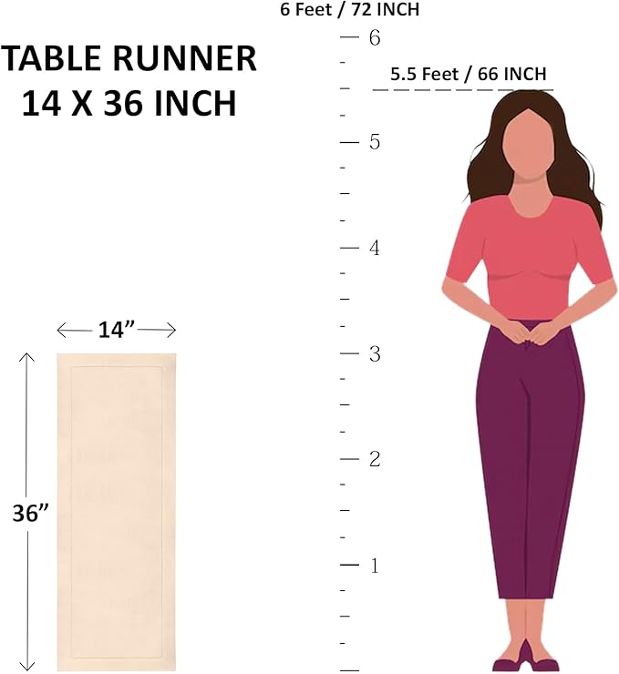 Solino Home Linen Table Runner 36 Inches - 100% Pure Linen Burgundy Hemstitch Table Runner 14 x 36 Inch Ideal for Dresser and Coffee Tables - Fall, Autumn, Thanksgiving, Holiday - Classic Hemstitch