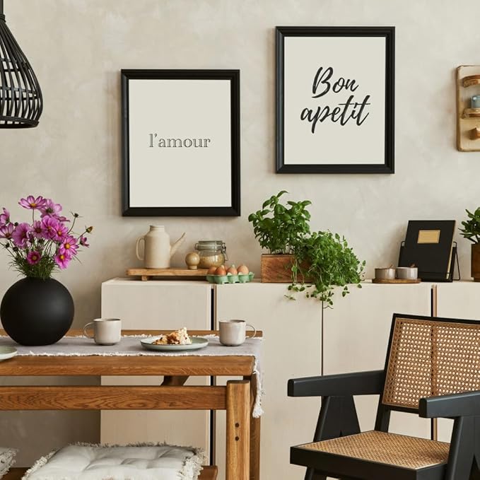 KTKDE A3 Poster Frame Black Woodgrain Picture Frame-11.7x16.5in Photo Frame,Certificate Frame with Plexiglass for Wall Mount or Table Top Display