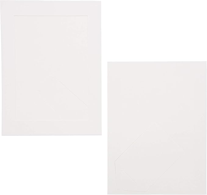 Juvale Cardboard Picture Frames - White Easel Back Display - Customizable Craft Supplies & Photo Displays - Bulk Picture Frames 30-Pack - White, 5 x 7 in