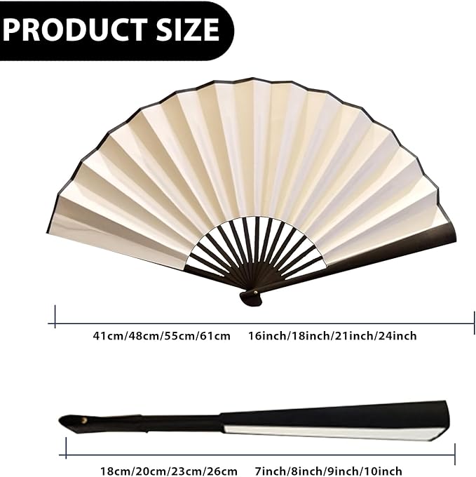 Decorative Folding Fans Personalized Fans Custom Fans Handheld Clack Fans for Line Dancing Customized with Picture Text, Fans Foldable for Line Dancing Wedding Saloon Cosplay Party Props