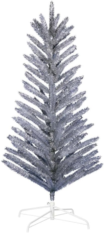 vickerman 6' vintage aluminum artificial christmas tree, main product view