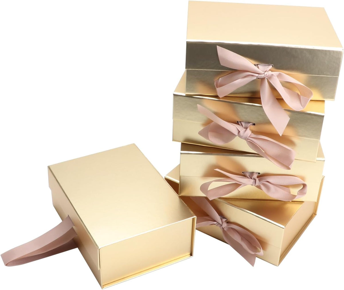 magnetic gift box l8.7*w6.5*h3.5inch ribbon foldable gift packaging, main product view