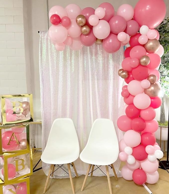 ShinyBeauty Iridescent White Sequin Backdrop | 4FTx7FT Photo Booth Backdrop for Graduation, Wedding, and Elegant Events | Sparkly and Seamless Fabric Background