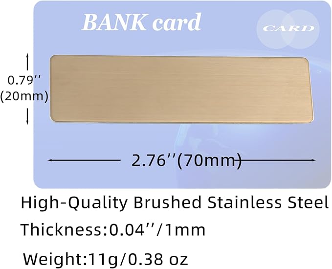 2pcs Stainless Steel Custom Name Tags with Pin or Magnet Adhesive Tape,Personalized,Customizable Name Tags,Custom ID Badge,Metal Name Tag for Cops,Nurses,Doctors,Teachers(RosGold x 2)