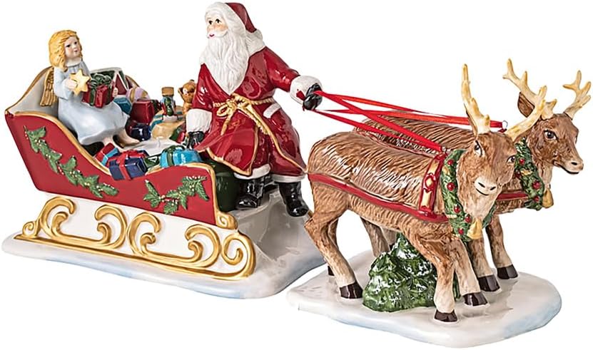 Villeroy & Boch Christmas Toys Nostalgia Sledge, White, 36x14x17cm