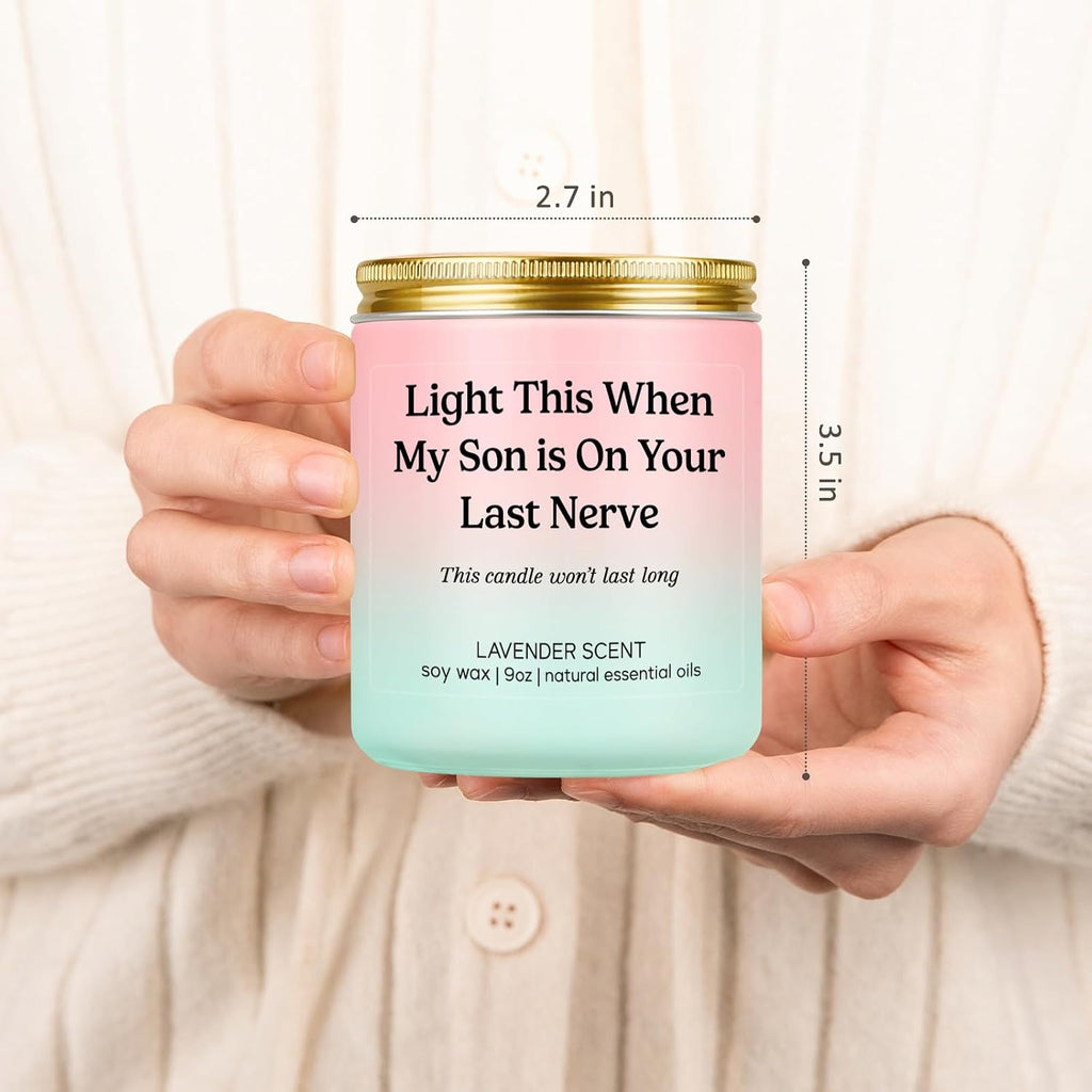 LEADO Candle, Daughter in Law Gifts - Funny Wedding, Mothers Day, Birthday Gifts for Daughter in Law, Sons Girlfriend, Future Adult DIL - DIL Present from Mother in Law - Bride, Bridal Shower Ideas