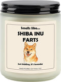 Shiba Inu Gifts & Decor, Shiba Inu Gifts for Women, Dog Farts Candle | Lavender Scent, Handcrafted with Natural Soy Wax
