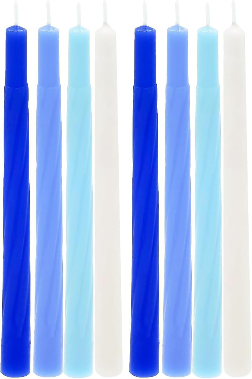 The Dreidel Company Pastel Blue Jerusalem Hanukkah Candles Menorah Candles Chanukah Candles 44 for All 8 Nights of Chanukah Standard Size Chanukah Candle Fits Most Menorahs