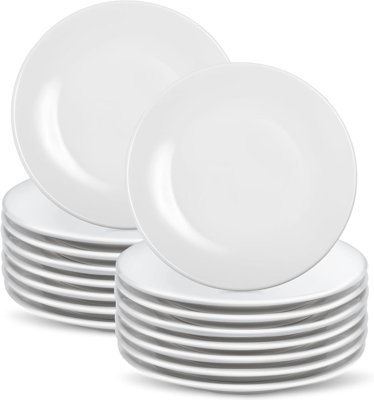 porcelain dessert plates,6 inch white appetizer plates,round small, main product view