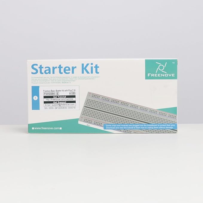 Freenove Basic Starter Kit for Raspberry Pi Pico 2 W (Included), Dual Arm Cortex-M33 and Dual Hazard3 RISC-V Microcontroller, 386-Page Detailed Tutorial, 142 Items, 55 Projects, Python C Code