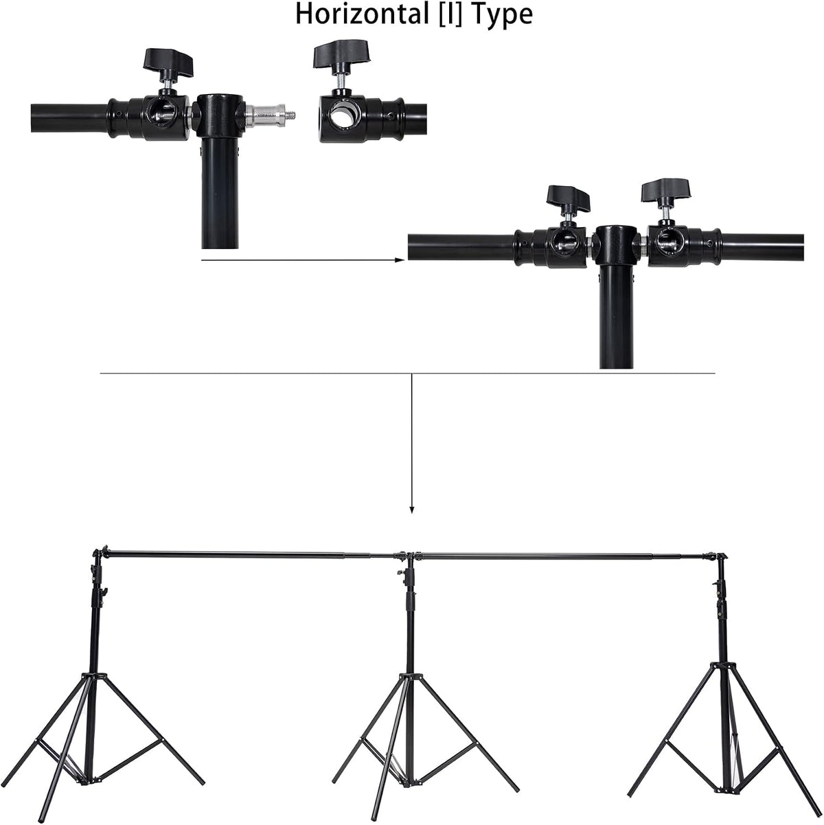 Kate 10x20ft (3x6m) Photography Backdrop Frame Stand for Room Set Adjustable ...