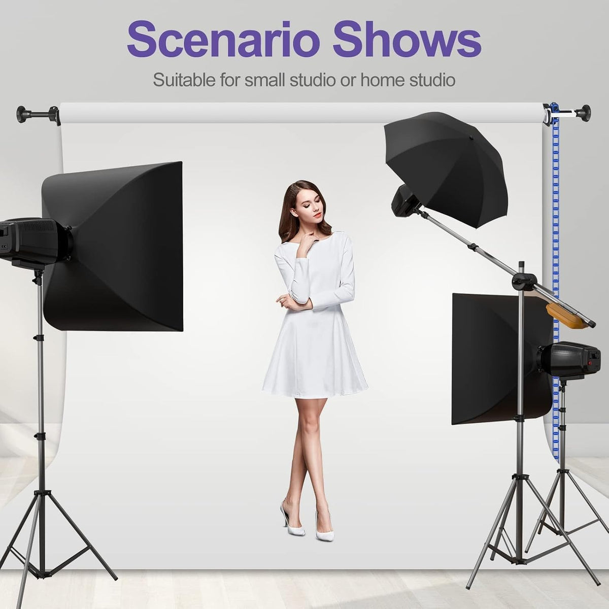 EMART Photography Backdrop Wall Mount Single Roller Support System