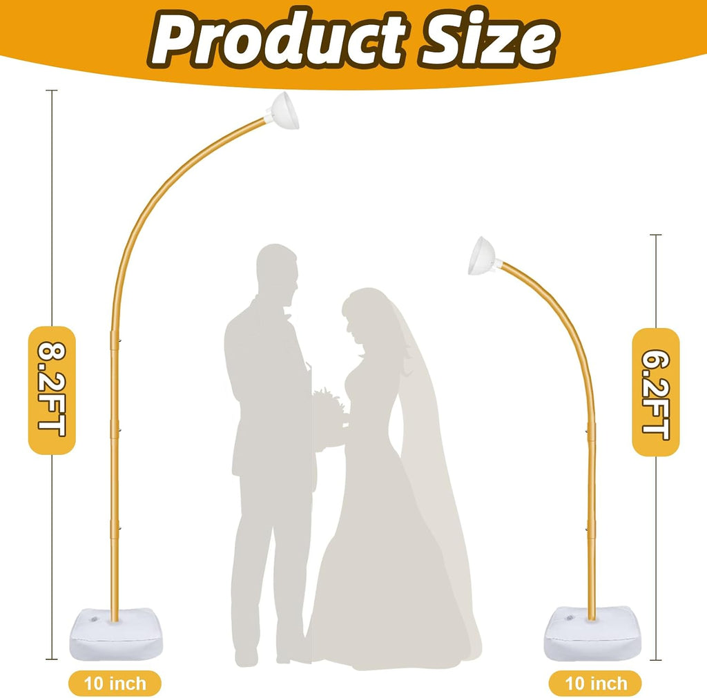 8.2ft & 6ft balloon arch kit, half arch shown in use