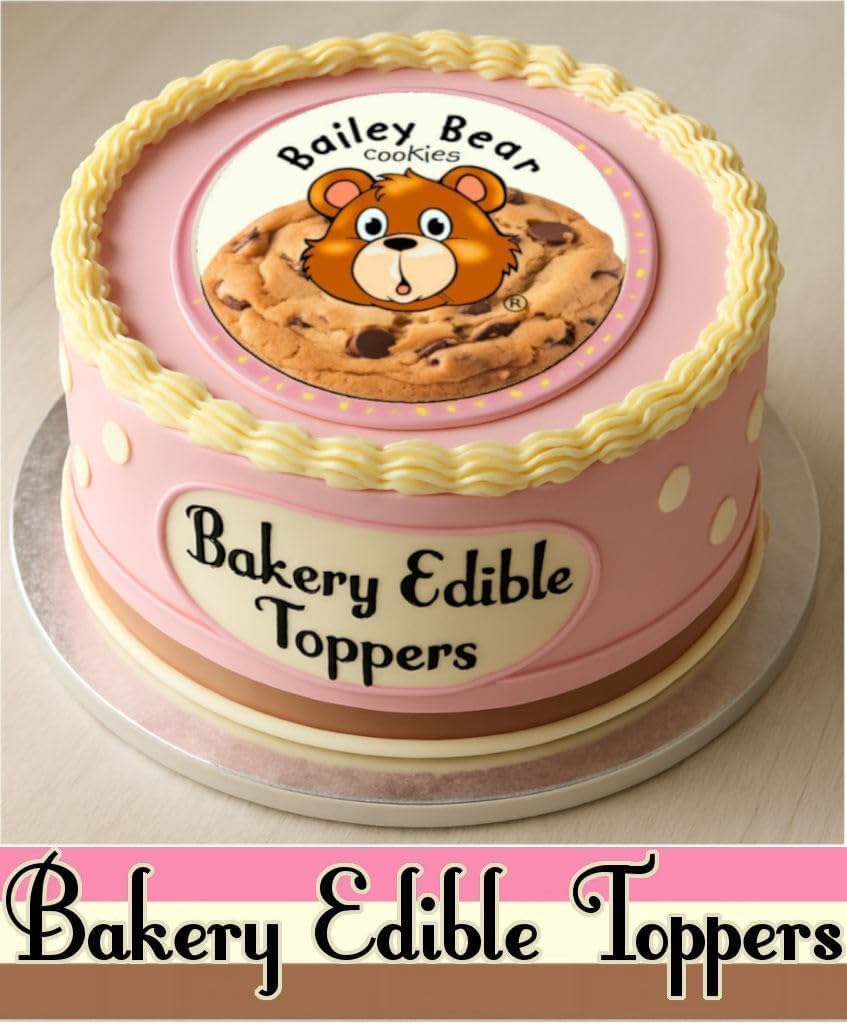 CUSTOM EDIBLE PHOTO CAKE TOPPER: Make Your Celebration Truly One-Of-A-Kind! Upload Your Photo, Personalized Topper. MADE IN A BAKERY 5", 6", 7", 8", or 9" round. Add a Burn-Away too!