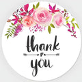 Custom Stickers for Weddings, Birthdays & Businesses - Personalized Labels with Your Logo - Waterproof, Fade and Heat Resistant - Pack of 100-1000 (Wreath H, 3.5 Inch)