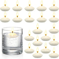 Nuanchu 20 Pcs 1.5 Inch White Floating Candles Centerpieces for Wedding Small Unscented Floating Candles Decoration for Wedding Anniversary Halloween Party Holiday Party Gifts Home Pool Decor