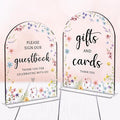 2 Pcs Wedding Decor, Ceremony Sign, Wedding Sign for Reception & Event Party,Bridal Shower Decorations, Wedding Table Decor Accessories for Anniversary And Event 5x7 Inch