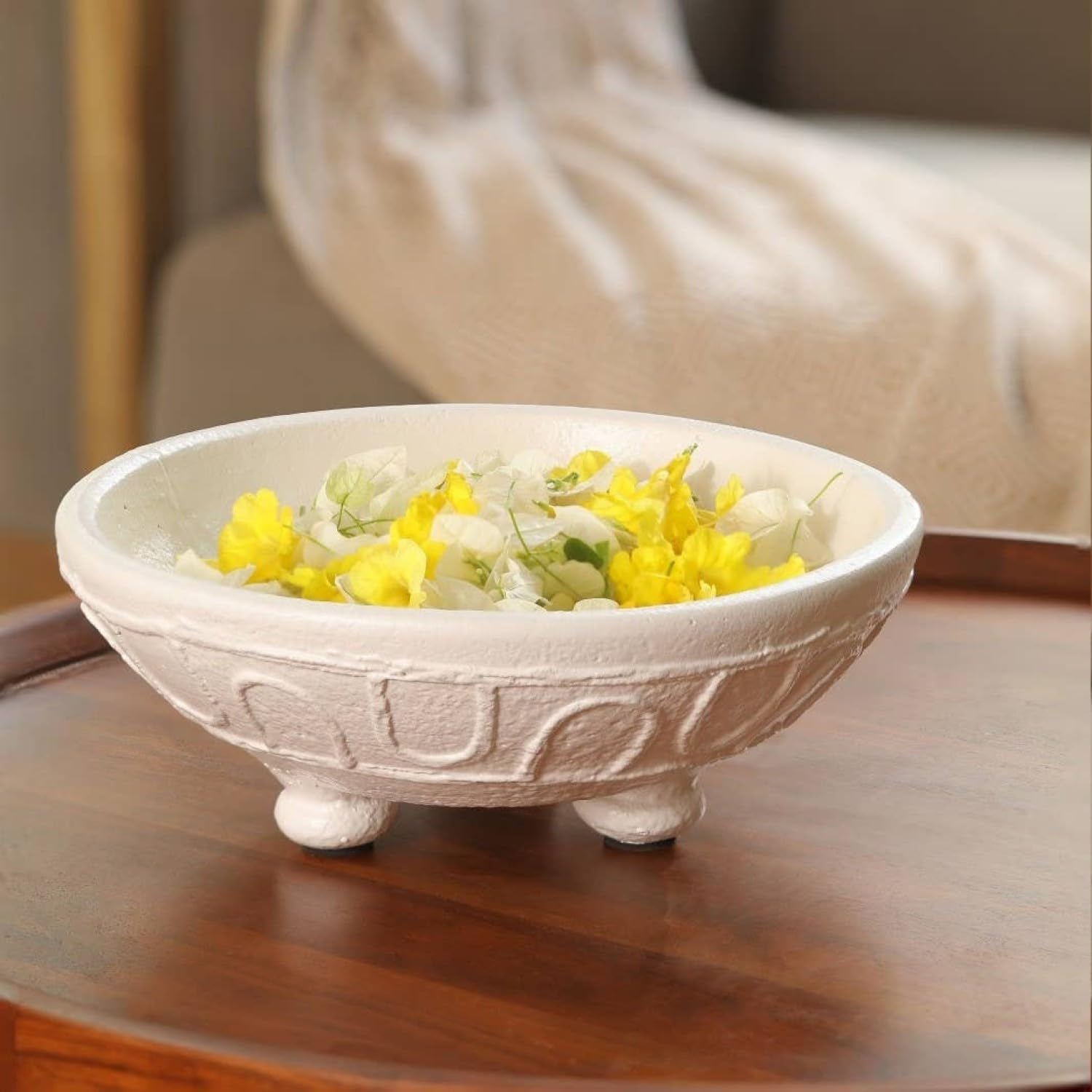 Home Decor Organic Pattern Terracotta Bowl - Stylish and Rustic Accent for Any Space