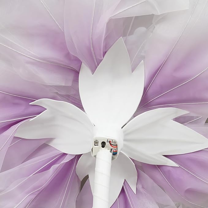 Wedding Giant Electric Artificial Flower, Auto Blooming Artificial Flowers with Lights, Large Peony Electric Flower Decor with Auto Open/Close for Home Wedding Party Decoration, Purple