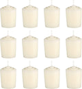 Ivory Unscented 15 Hours Votive Candles Pack of 12