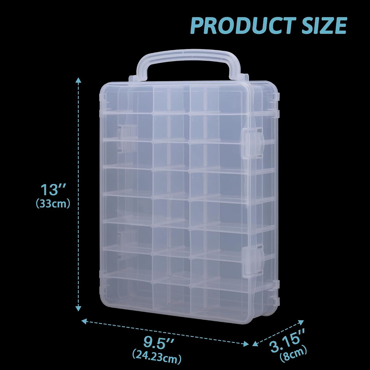 48 slots mini brand storage case with mini, side view