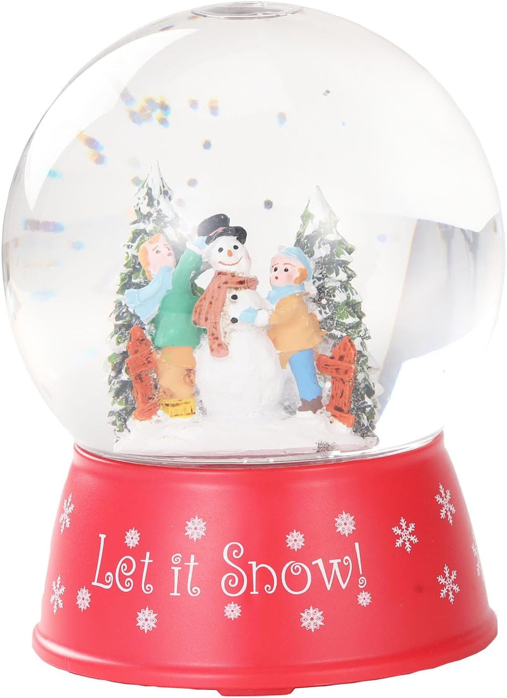 120mm Christmas Snow Globe Lamp - Snowman Globle Musical Holiday Decoration Xmas Tree & Snowman with Timer, USB Power, Festive Room Light, Best Gift for Christmas,New Year