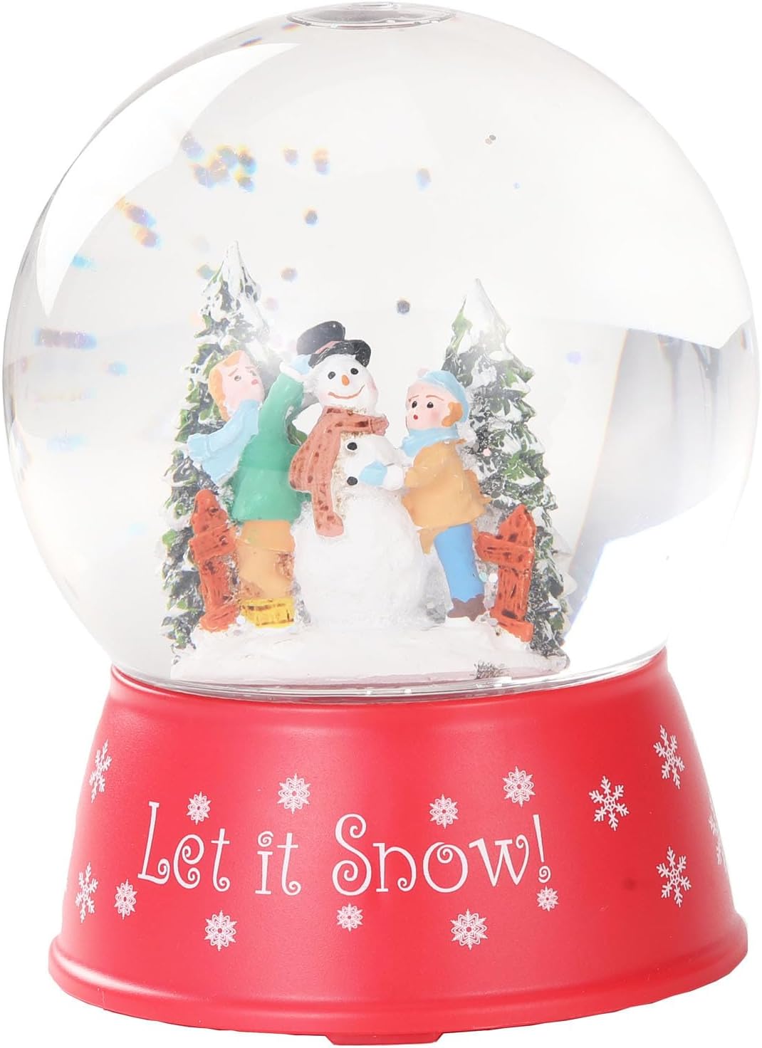 120mm Christmas Snow Globe Lamp - Snowman Globle Musical Holiday Decoration Xmas Tree & Snowman with Timer, USB Power, Festive Room Light, Best Gift for Christmas,New Year