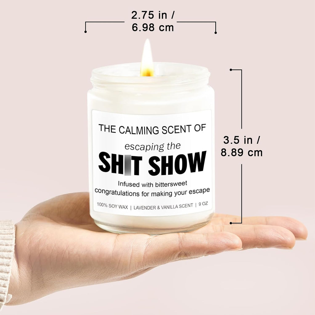 Younift Sarcastic Candles, Going Away, Goodbye, Farewell Gifts for Coworkers - Retirement, Coworker Leaving Gifts for Women, Men - Leaving Job, Moving Away Presents for Friends, Boss, Work Bestie