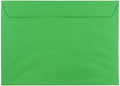 JAM PAPER 9 x 12 Booklet Colored Envelopes - Green Recycled - 50/Pack
