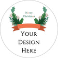 100-1000pcs Custom Stickers Merry Christmas Stickers Personalized Labels Adhesive Xmas Decorative Envelope Seals Stickers for Cards Gift Boxes(Round-8)