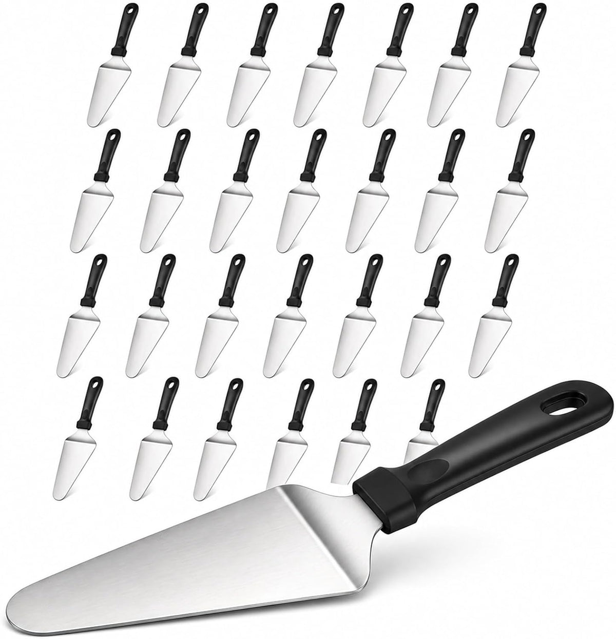 RHBLME 25 Pack Pizza Spatula, Pie Server Pie Cutter Cake Cutter, Stainless St...