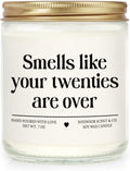 Niyewsor 30th Birthday Gifts for Women Men, Thirty Birthday Candle, 1996 30th Birthday Decorations for Her Him, 30 Year Old Bday Gifts for Friend, Sister, Wife, Husband, Handmade, 7oz