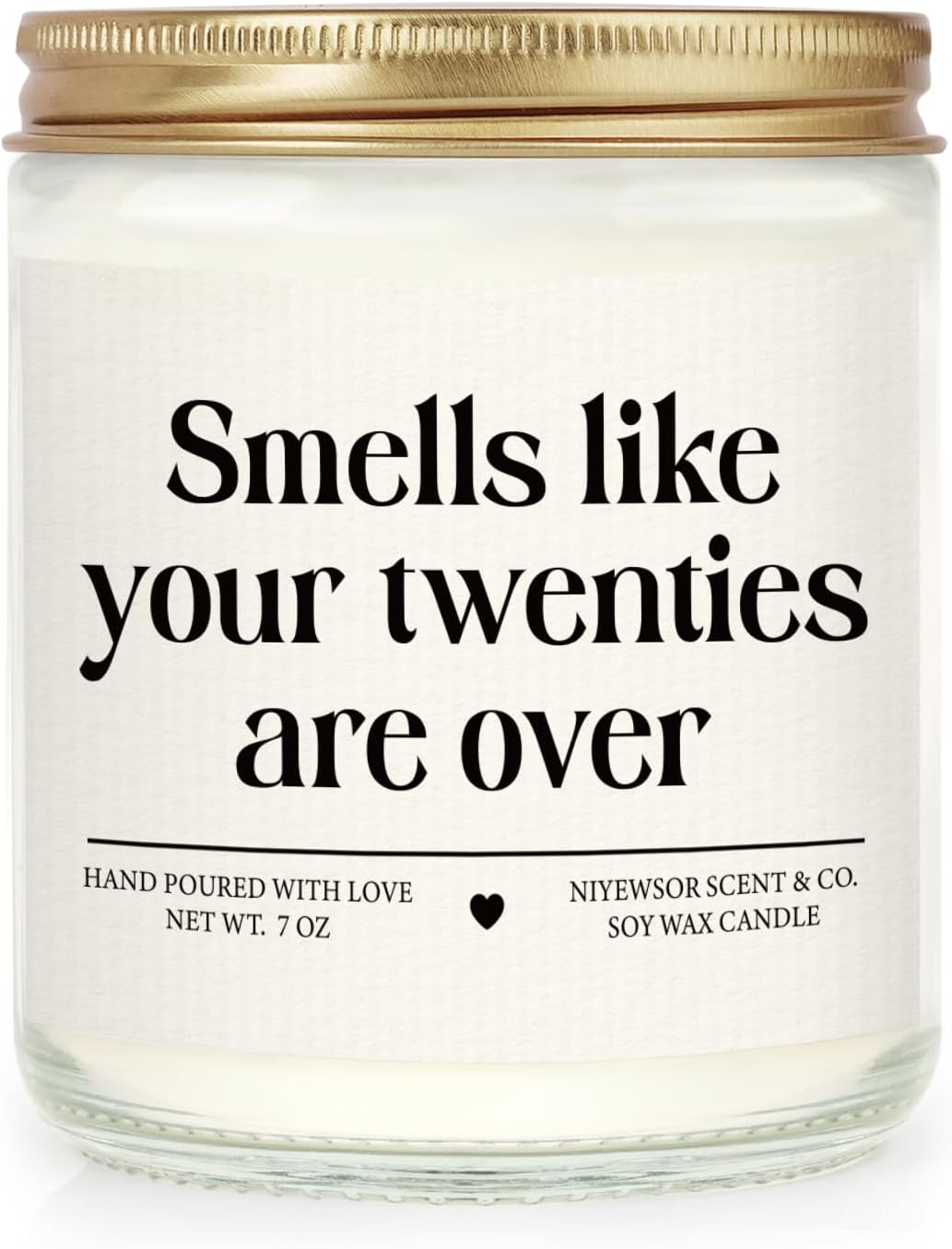 Niyewsor 30th Birthday Gifts for Women Men, Thirty Birthday Candle, 1996 30th Birthday Decorations for Her Him, 30 Year Old Bday Gifts for Friend, Sister, Wife, Husband, Handmade, 7oz