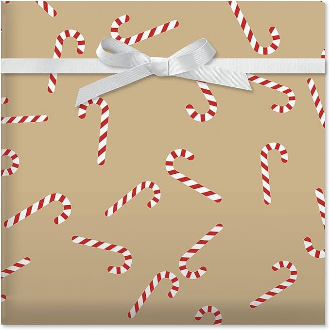 Current Sweet Treats Double-Sided Rolled Christmas Wrapping Paper - Premium Jumbo 23-Inch x 32-Foot Gift Wrap Roll, 61 Square Feet Total