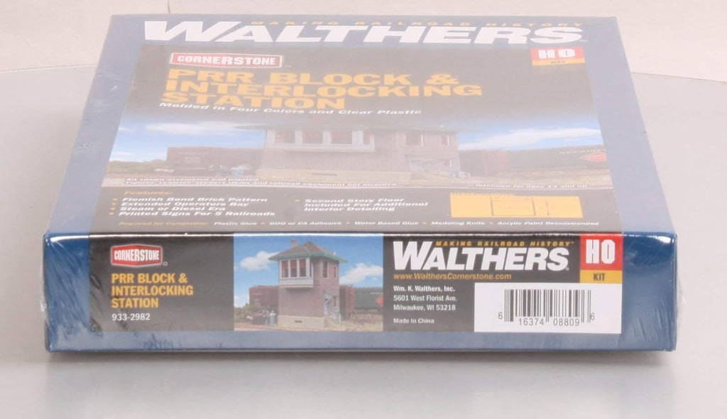 walthers cornerstone pennsylvania railroad block & interlocking station, side view