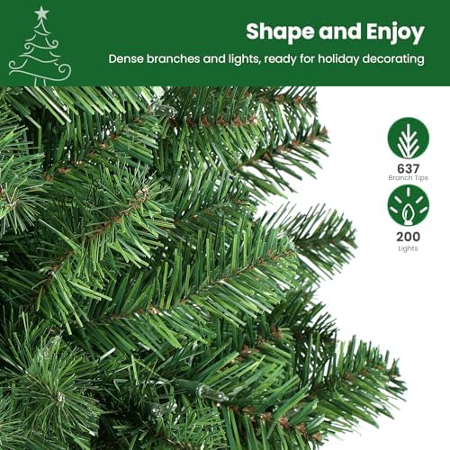 shareconn prelit artificial pencil christmas tree 6ft &, view 9
