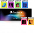 Mini 60g * 6 Pack UV Fluorescent Soy Wax Low Temperature Candles, Low Heat Body Safe Candle for Night Party, Unscented (104 °F (40°C))