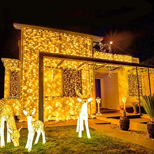 jmexsuss 168ft 600 led christmas lights outdoor waterproof, main product view